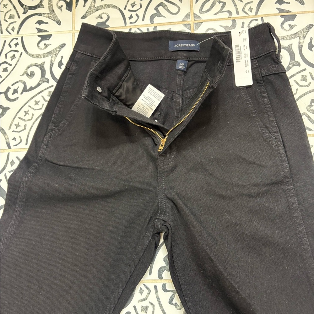 J. Crew off black denim trousers